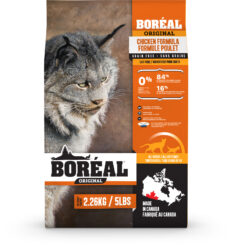 Boréal Original Chicken Cat Food offers high protein, low-GI nutrition with fresh deboned chicken and prebiotics for gut health. Available at our pet store in Portage la Prairie.