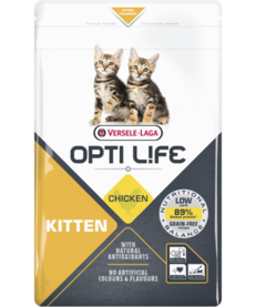 Provide your kitten with optimal nutrition with Versele-Laga Opti Life Kitten Chicken, available at GPS Pet Palace in Portage la Prairie. This balanced, grain-free premium food supports growth, immune health, and digestion with 40% protein and 20% fat. Available in 2.5 kg bags.