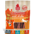 Treat your dog to Thinkers Chicken Meat Stick Dog Treats, hearty and meat-packed sticks enriched with EPA and DHA for healthy brain function support. Perfect for training or rewarding your pet's good behavior.