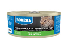 Boréal Red Tuna with Gravy 156 g - 95% meat, low carbs, and natural ingredients for optimal cat health. Available at our pet store in Portage la Prairie.