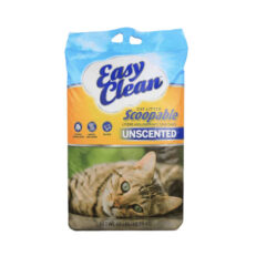 Easy Clean Unscented Clumping Cat Litter – 40 lbs by Pestell. All-natural, odor control, superior clumping, economical, and eco-friendly. Perfect for a clean, reusable litter box.