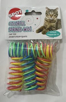 Shop Colorful Springs at GPS Pet Palace, the best pet store in Portage la Prairie. These wide, vibrant springs are perfect for keeping your cat active and entertained!