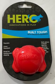 Elevate playtime with the Hero Squeaker Bone Ball from Hero World’s Best Dog Toys. Every dog deserves a Hero! Built for intense play, this toy is tough, strong, and provides endless fun for both you and your dog. Hero toys are crafted to last using the latest advances in materials, design, and technology. Innovative, fun, and exceptionally durable—trust Hero for the world's best dog toys! Plus, rest assured with our Safety Guarantee: all materials and processes are non-toxic and independently lab-tested.