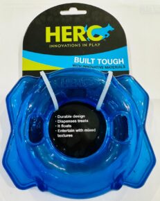 Engage and entertain your dog with the Hero Foraging Ring Dog Toy. Built tough with innovative materials, this durable toy is designed to withstand rigorous play. The foraging ring not only floats but also dispenses treats, adding an extra layer of excitement for your furry friend. With mixed textures, this toy provides a stimulating experience that helps keep your pet entertained and active. Available at our pet store in Portage la Prairie, serving pet lovers in Winnipeg, Brandon, Selkirk, Steinbach, and across Manitoba.