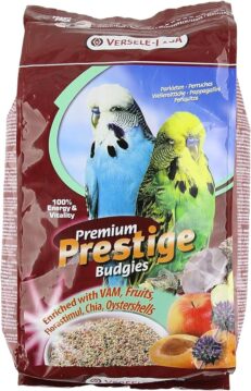 Shop Versele-Laga Prestige Budgie Premium Seed Mixture at GPS Pet Palace, Portage la Prairie. Nutrient-rich, breeder-approved seed mix for your budgie’s health.